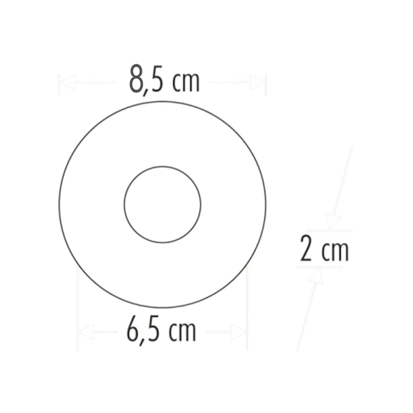 CATA Lion yuvarlak spot lamba beyaz kasa sıva altı GU10 CT-5093 LED ışık (Ampul Hariç) - 2