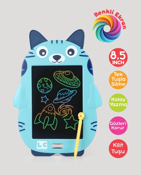 Sevimli Kedi Dijital Çizim Tableti 8,5 inç