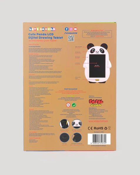 Sevimli Panda Dijital Çizim Tableti 8,5 inç - Resim 9