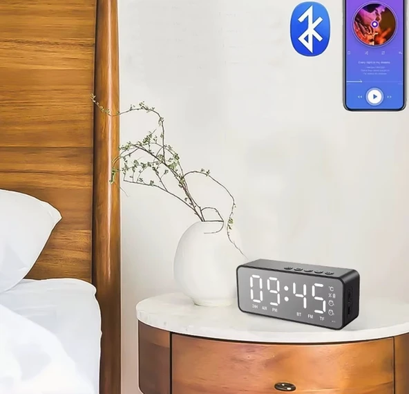 Alarm Saatli radyo - Dijital FM Radyo Termometreli K11-12 - 4