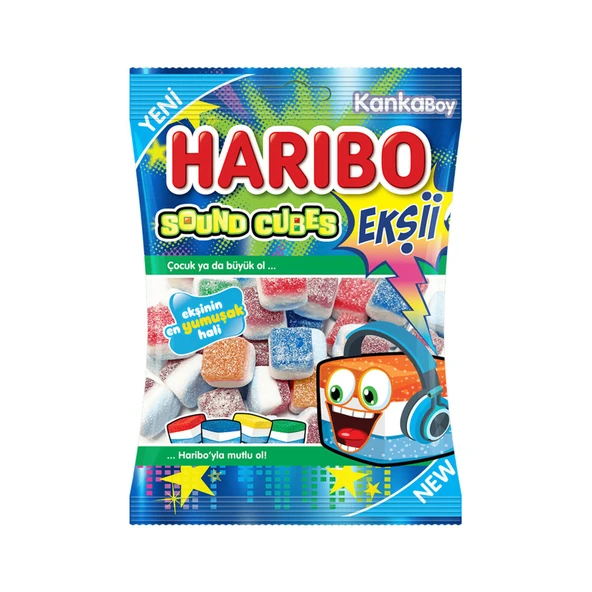 HARİBO EKŞİİ SOUND CUBES 70 GR 24 LÜ