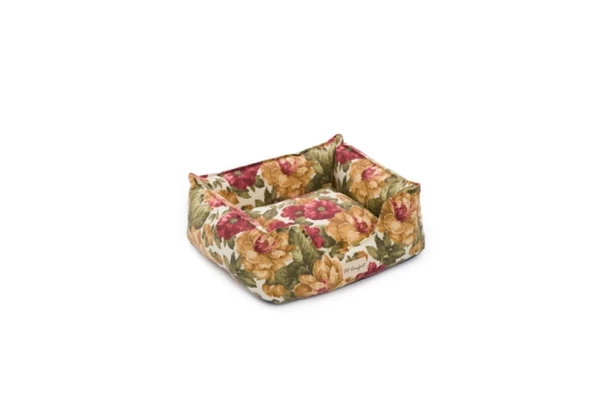 Pet Comfort Alpha  Gül Desenli Kedi ve Köpek Yatağı S 60x50cm - 2