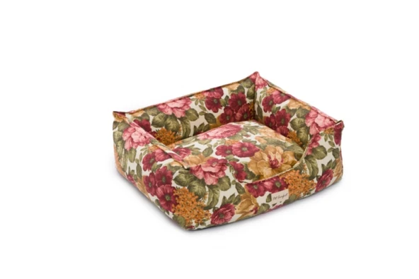 Pet Comfort Alpha  Gül Desenli Köpek Yatağı M 80x65cm - 2