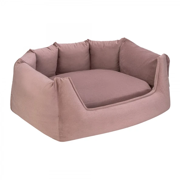 Pet Comfort Barcelona Kedi ve Köpek Yatağı Pudra Pembe 75x65cm - Resim 2