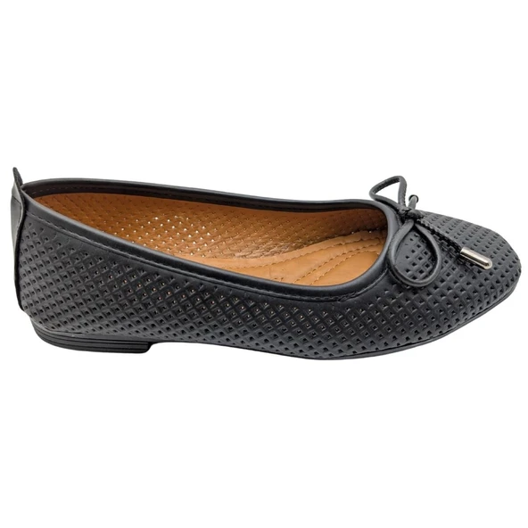 Urselene | Kadın Suni Deri Fiyonklu Babet - Resim 5