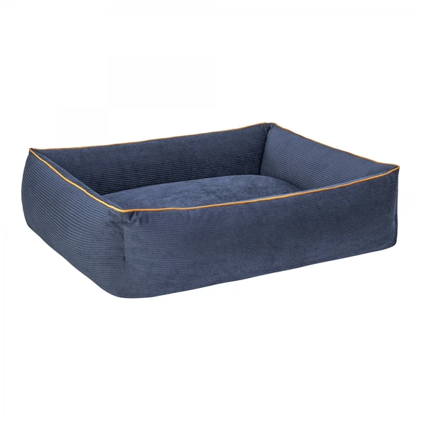 Pet Comfort Golf  Köpek Yatağı Parliament Mavi w Hardal Biye M 90x70cm - Resim 2
