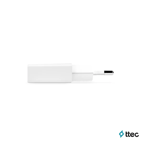 Ttec Smart Fast Charger 2.1A UsbA to Micro Kablolu Seyahat Şarj Aleti Set Beyaz - 4