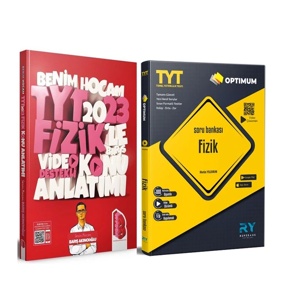 Benim Hocam 2023 TYT Fizik Video Destekli Konu ve Referans Soru Bankası Seti 2 Kitap