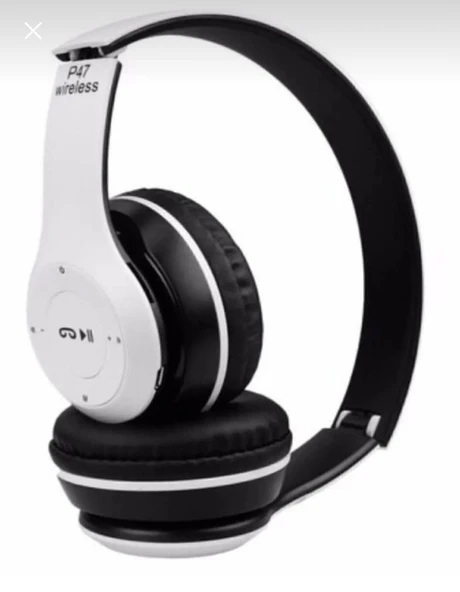 Renk Seçenekleri Ile P47 Wireless 5.0 Edr Mat Beyaz/ Bluetooth Kablosuz Mp3 Çalar Kulaklık P47 ürün görseli