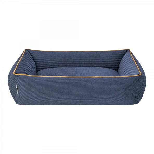 Pet Comfort Golf  Köpek Yatağı Parliament Mavi w Hardal Biye M 90x70cm - Resim 3