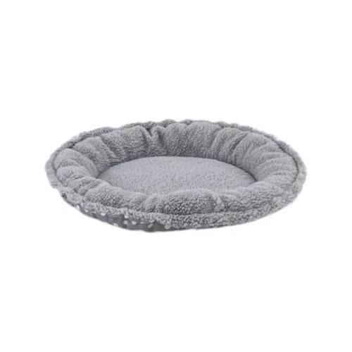 Pet Comfort Sunflower Kedi ve Köpek Yatağı Çift Taraflı Gri Dot/Peluş 85cm