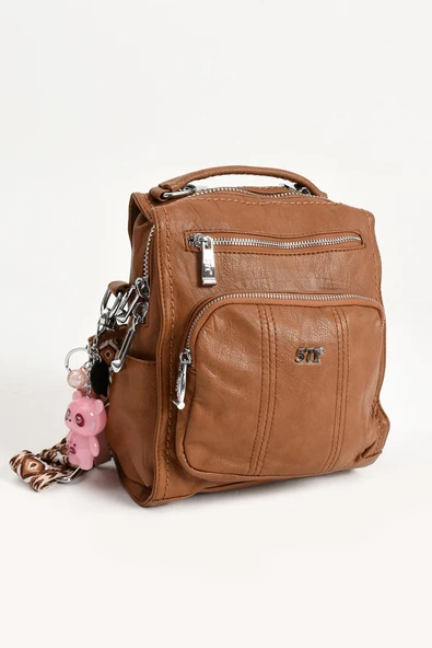 571 collections Suni Deri Omuz Çantası Taba (Model: 571-13-17A) - Resim 4