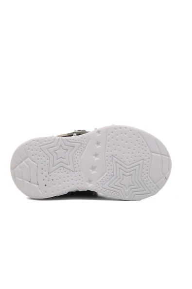 Ayakmod Siyah Kırmızı Cırtlı Işıklı Hafif Unisex Çocuk Spor Ayakkabı Ruffon B - 5