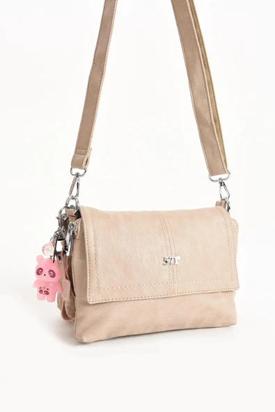 571 collections Suni Deri Omuz Çantası Vizon (Model: 571-13-17M) - 4