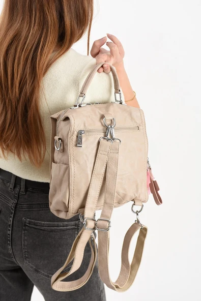 571 collections Suni Deri Omuz Çantası Vizon (Model: 571-13-17A) - Resim 3