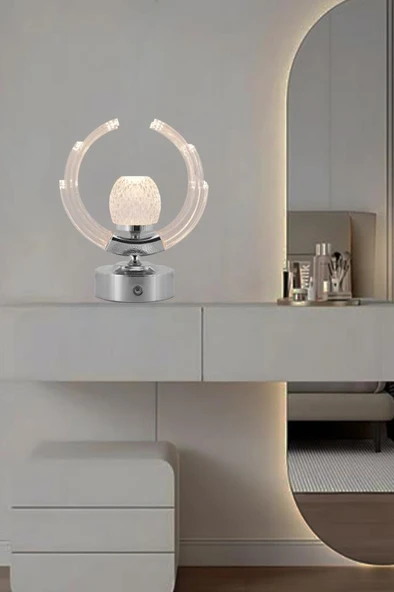 Eray Aydınlatma TL172 Krom Dokunmatik Led Masa Lambası