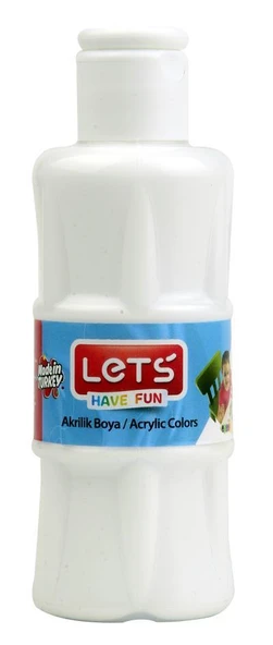 LETS AKRILIK BOYA 100 ML BEYAZ L-5751