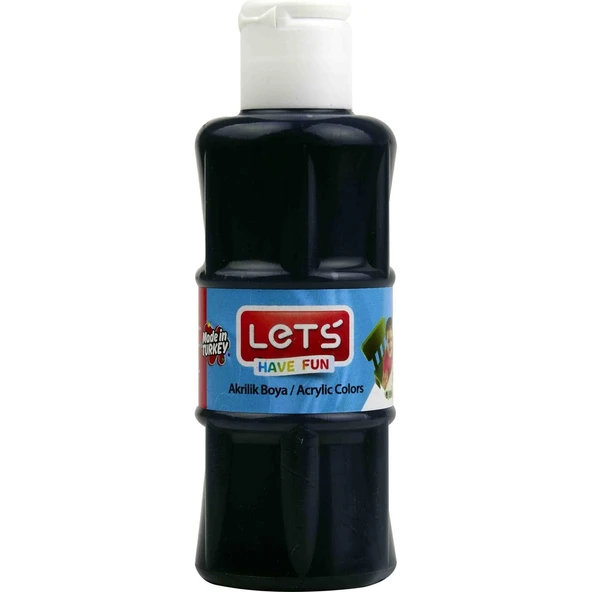 LETS AKRILIK BOYA 100 ML SİYAH L-5759