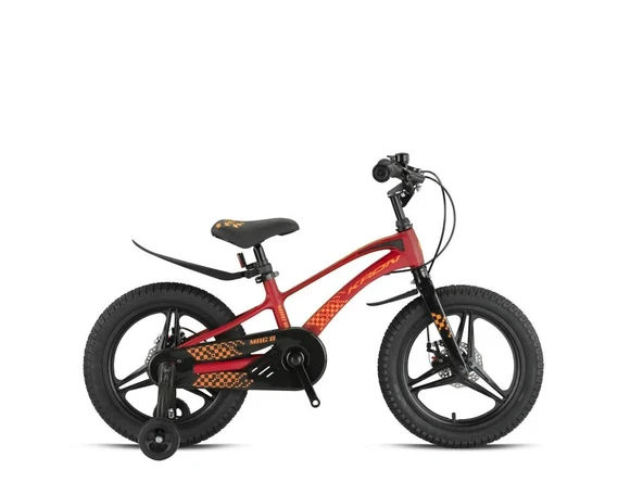 KRON MAG8 20 JANT PROFESYONEL ÇOCUK BİSİKLETİ M.Disc - Bordo-Turuncu
