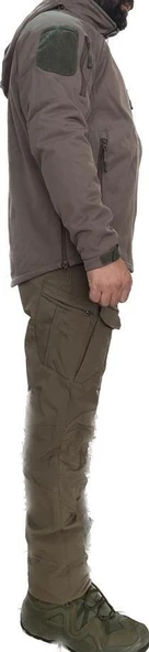 Outdoor Su Ve Rüzgar Geçirmez Kapitone Içi Polarlı Softshell Mont Metam Akıncı Askeri Malzeme - 7