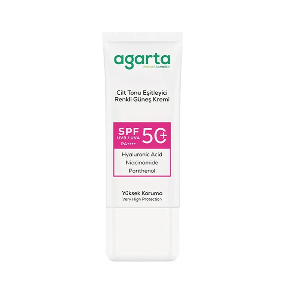 Agarta Cilt Tonu Eşitleyici Renkli Kapatıcı Etkili Spf+50 Güneş Kremi 50 Ml - 4
