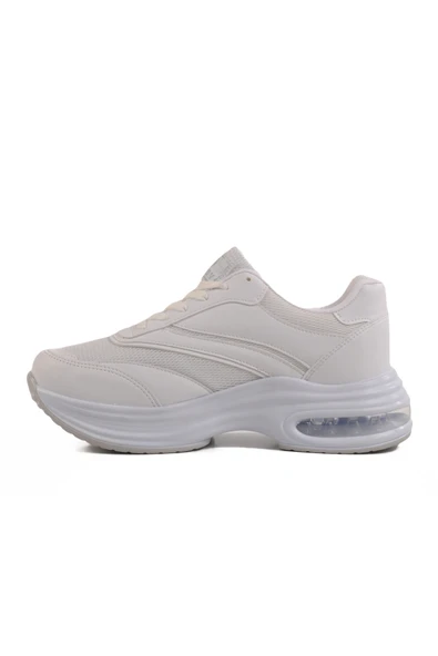Ayakmod Beyaz Fileli Hafif Air Taban Kadın Spor Ayakkabı 185 G - 2