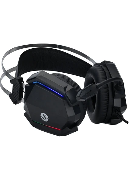 HP DHH-3215U KULAK ÜSTÜ LED MİKROFONLU OYUNCU KULAKLIĞI - Resim 3