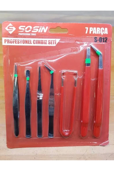 SOSIN Profesyonel Cımbız Seti 7 Parça