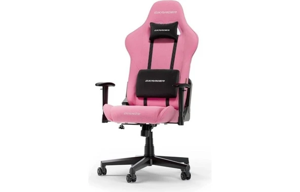 DXRACER PRİNCE SERİSİ L KUMAŞ SU GEÇİRMEZ OYUNCU KOLTUĞU PEMBE - Resim 2