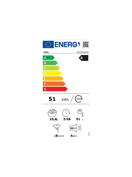 Haier HW100-B14979-S 10 kg 1400 Devir Çamaşır Makinesi - 5