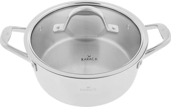Karaca Power Steel 3 Ply 24 cm 4,6 lt Çelik Tencere - 2
