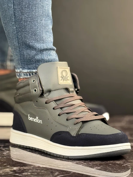 Benetton Erkek Günlük Bilekli Sneaker Ayakkabı
