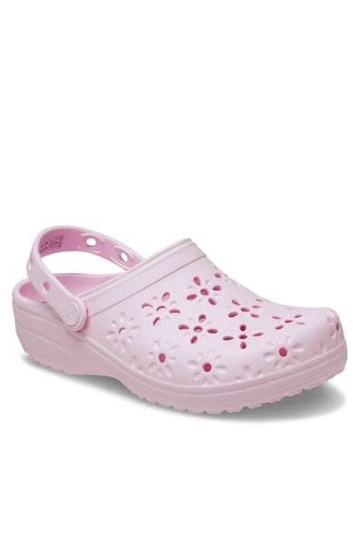 Crocs Classic Floral Cut Out Clog Kadın Terlik - 11