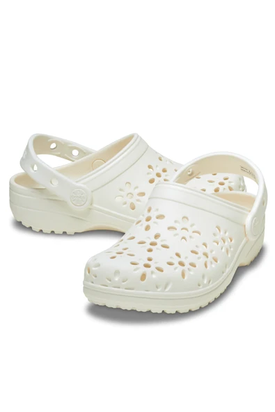 Crocs Classic Floral Cut Out Clog Kadın Terlik - 2