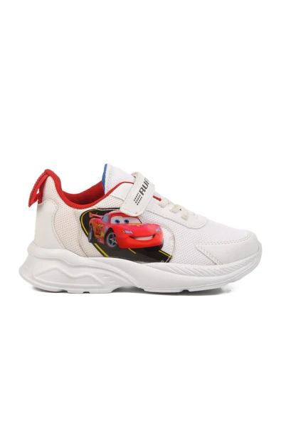 Ayakmod Beyaz Kırmızı Cırtlı Fileli Erkek Çocuk Spor Ayakkabı Ruffon F ürün görseli