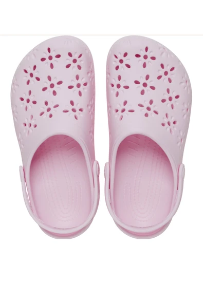 Crocs Classic Floral Cut Out Clog Kadın Terlik - 10