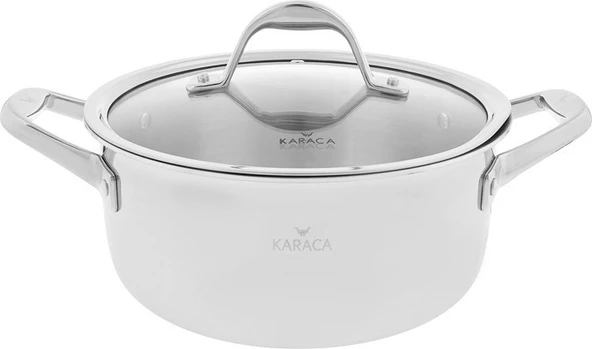 Karaca Power Steel 3 Ply 24 cm 4,6 lt Çelik Tencere