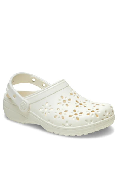 Crocs Classic Floral Cut Out Clog Kadın Terlik - 4