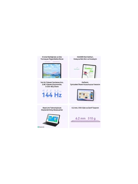 Huawei MatePad 11.5"S PaperMatte Edition 256 GB Tablet - Resim 6