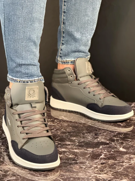 Benetton Erkek Günlük Bilekli Sneaker Ayakkabı - 2