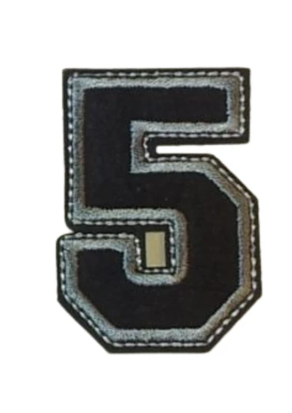 Aplike Ütü İle Yapışan 5  Rakamı  Arma 4x4 cm