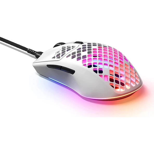 SteelSeries Aerox 3 Snow RGB Optik Kablolu Oyuncu Mouse - 4