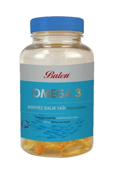 Balen Omega 3 Norveç Trigliserid 1380 mg 200 Kapsül - Resim 2