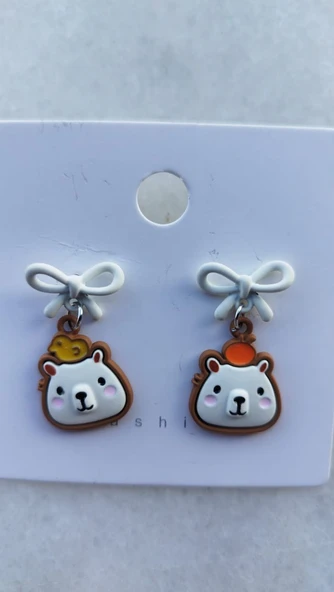 Sevimi Karikatür Capybara Kawaii  Hayvan  Küpe Aksesuar Moda - 3