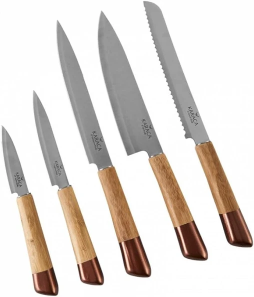 Karaca Maple Rose Gold 6 Parça Standlı Bıçak Seti - 4