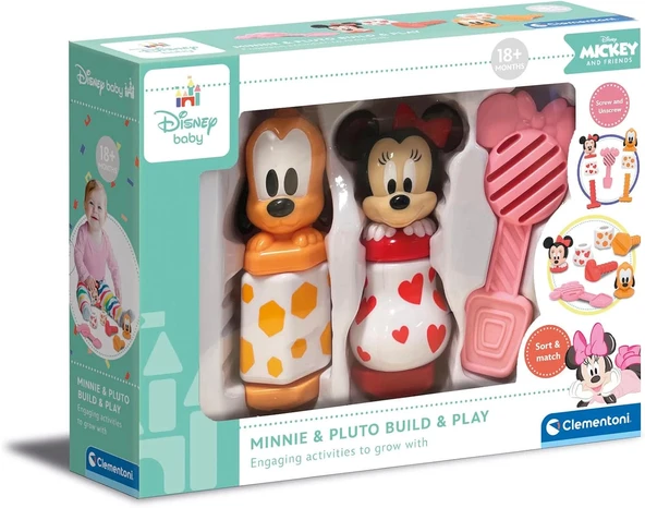Clementoni Disney Baby Bebek Minnie Bul-Tak Oyuncak Seti 17842 - 2