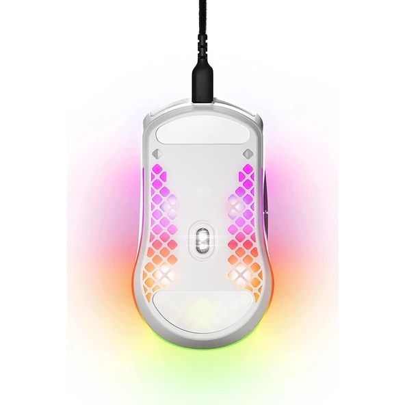 SteelSeries Aerox 3 Snow RGB Optik Kablolu Oyuncu Mouse - 2