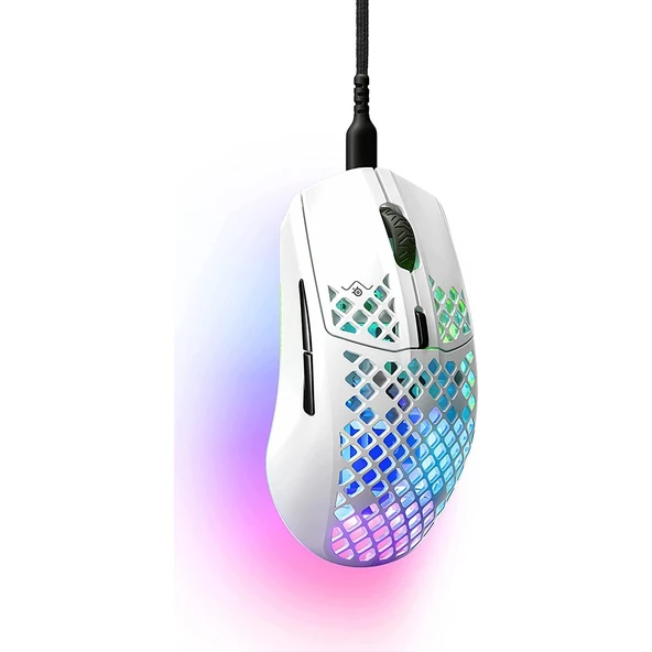 SteelSeries Aerox 3 Snow RGB Optik Kablolu Oyuncu Mouse - 5
