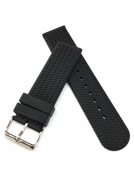 20 mm Spor Tasarım Suya Dayanıklı Renkli Kauçuk Saat Kordonu - 4