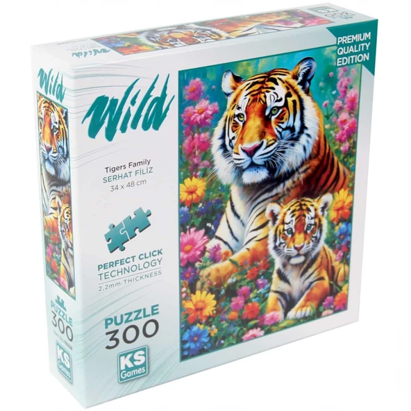 Nessiworld KS Games Tigers Family Puzzle 300 Parça